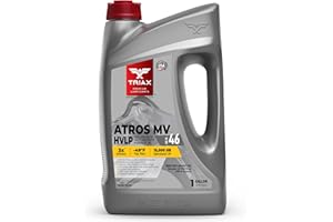 TRIAX Atros Multivis HVLP 46 Full Synthetic Hydraulic Oil, 300% Additive Anti-Wear Boost, 7,000-10,000 Hour Life, Arctic Grade -54 Cold Flow and High Temp Operations (1 Gallon)