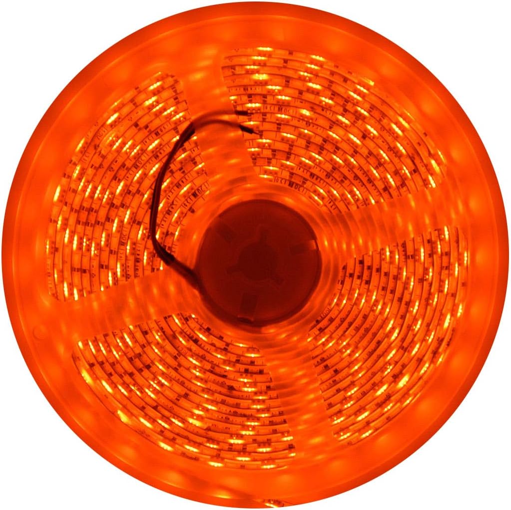 Orange LED Light Strip SMD3528 300LED 16FT Waterproof