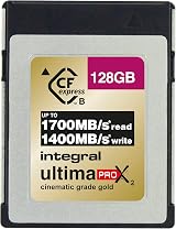 Integral 128GB CFexpress Type B Card 1700MB/s Read 1400MB/s Write 1300MB/s