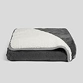 Layered Blankets The Taila Waterproof Blanket, Polyester Double Sided Comfortable Material, Great for Couch, Bed, Sofa, and Back Seat, 85 x 60” Waterproof Couch Blanket (Small)