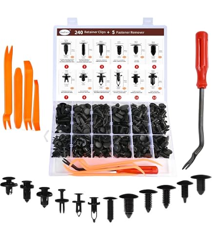 thumbnail image 2 of Swordfish 60400 340-Piece Universal Auto Body Retainer Clip & Fastener Assortment 2 of 4