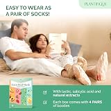 Plantifique Foot Peel Mask – 4 Pairs Exfoliating Foot Treatment Derm Tested view 5