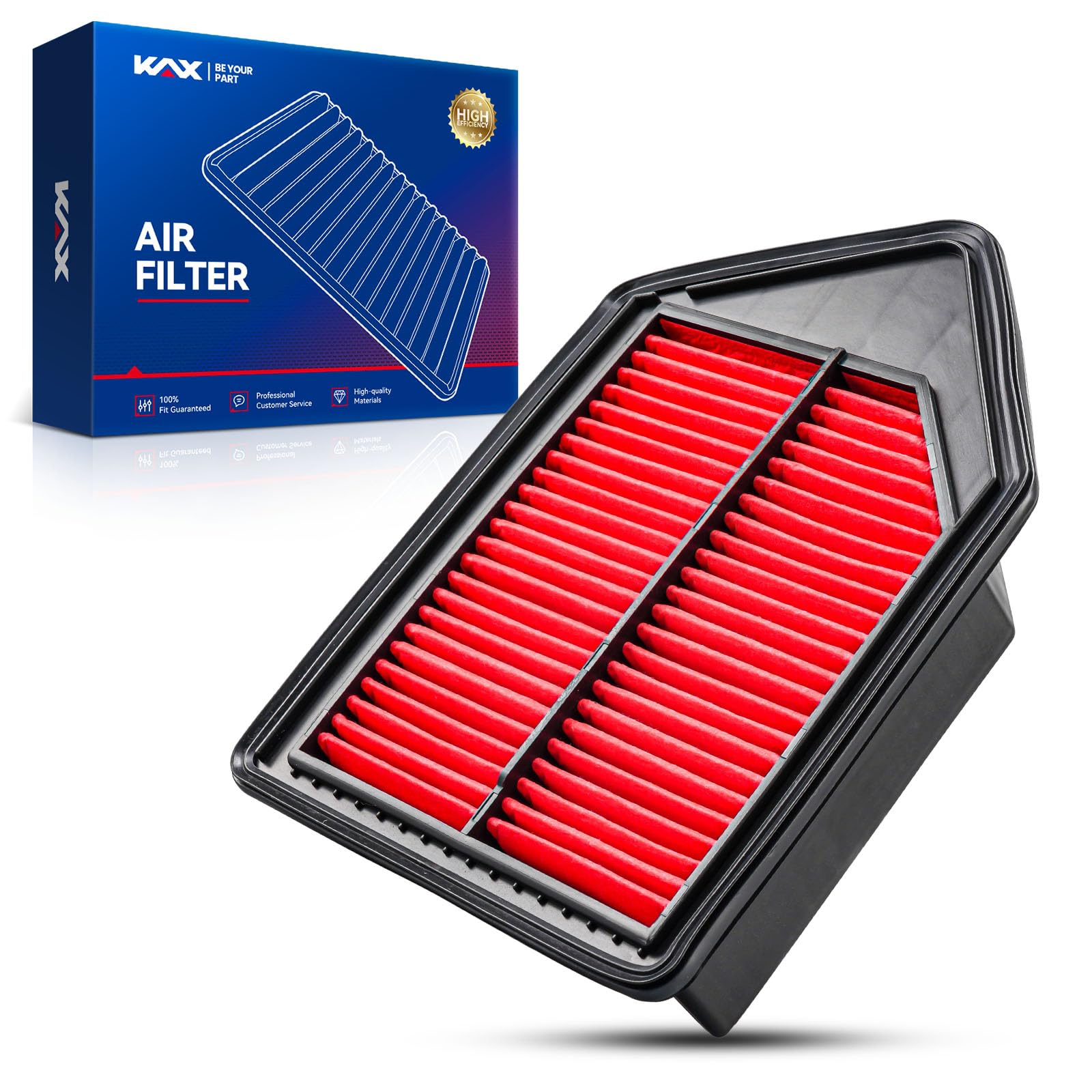 Photo 1 of KAX Premium Engine Air Filter, CA10885 Replacement for Honda CR-V CRV(2.4L) 2010 2011 Replace 17220REZA00, Advanced Air Filter Media Increased Acceleration