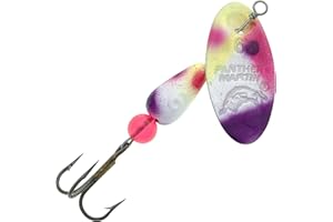 Panther Martin PMUV FishSeeUV Fishing Spinner Lure Catches Trout, Walleye, Northern Pike, Muskie, Largemouth Bass, Perch, Crappie, Pickerel & More