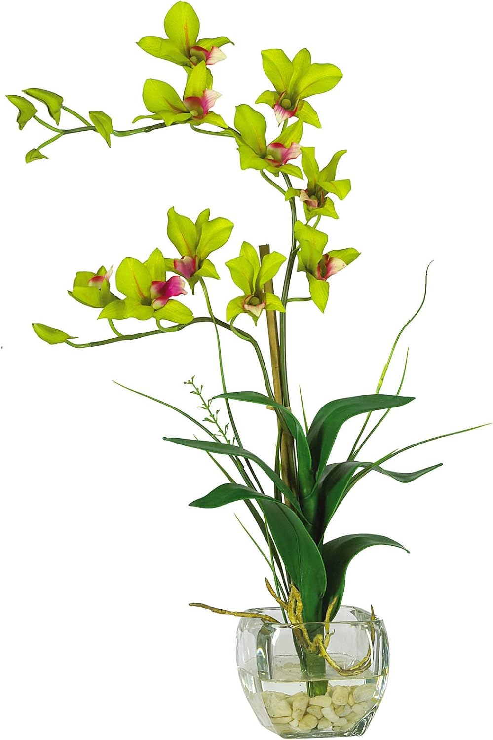 Artificial Flowers Green Dendrobium with