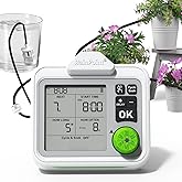 RAINPOINT Large Display Automatic Plant Waterer Indoor for Pot Plant,Cycle &amp; Soak Mode Vacation Self Watering Drip Irrigation System Device Kit Herb Garden Greenhouse Grow Tent Water 10-15 Plants