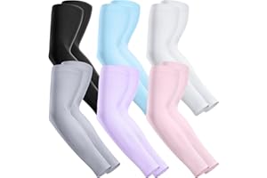 Fivali Arm Sleeves for Men Women: Cooling UV Sun Protection Arm Compression Sleeve Youth Sports