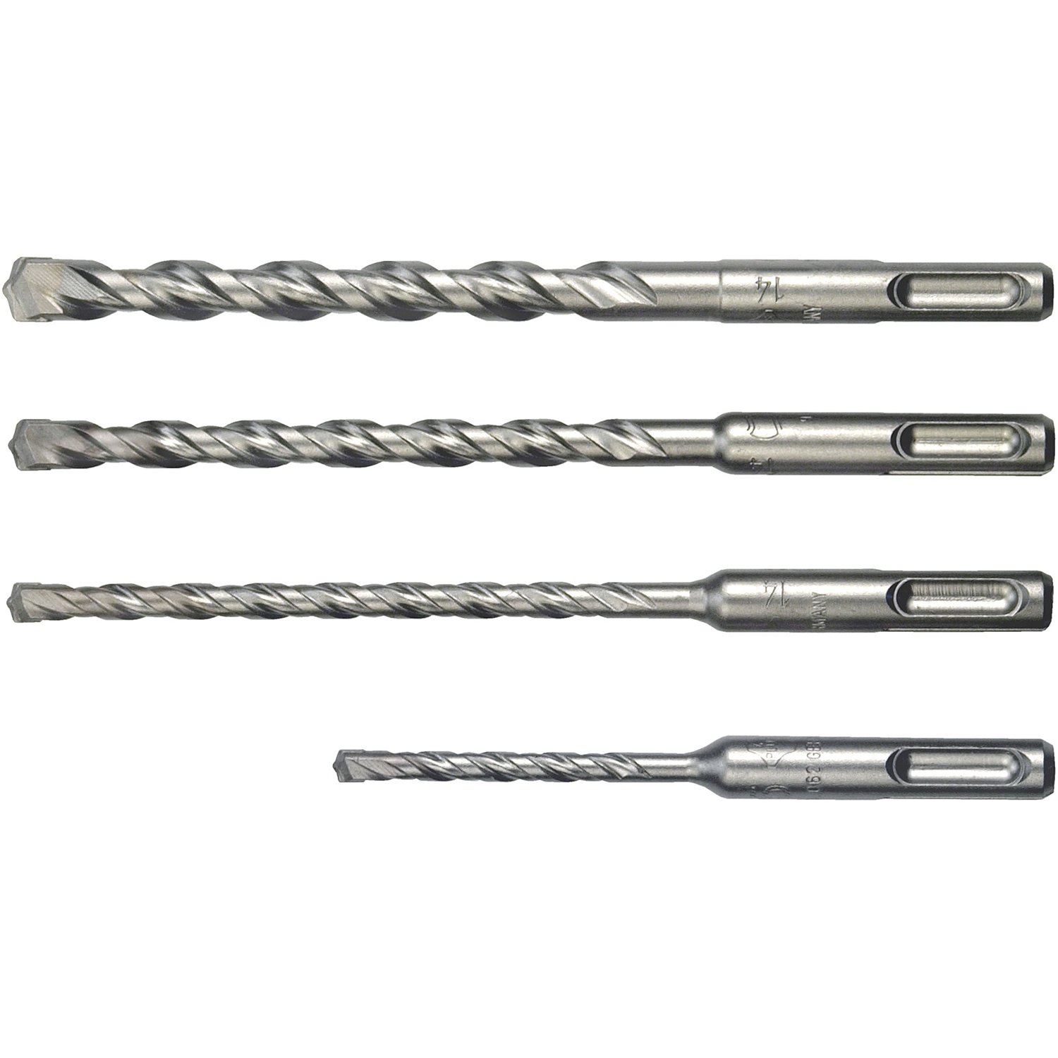 Connex COX971804 SDS-Plus Hammer Drill Bit Set, 0 V, Silver, 5-10 mm, Set of 4 Piece