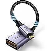 UGREEN Micro HDMI to HDMI Adapter, HDMI to Micro HDMI Converter Male to Female Cable Support 4K 60Hz for Raspberry Pi 4, GoPr