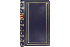 PIONEER PHOTO ALBUMS Spiral Bound Photo Album 300 Bi-Directional Memo Pockets Hold 4x6 Photos, Navy Blue