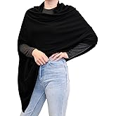 HILLSHADE Womens Wool Blended soft Knit Versatile Shawl Wrap Scarf Poncho