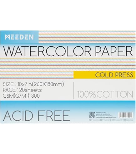 Blocco Carta Per Acquerello Saunders Waterford 31 X41 Da 300 Gr. 20 Fo - Foto 2