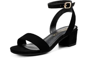 LAURMOSA High Heels for Kids Open Toe Dress Shoes for Girls Ankle Strap Pump Shoes Flower Girl Sandals Wedding Party for Little Big Kids