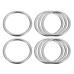 uxcell 304 Stainless Steel O Rings, 8pcs