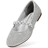 DREAM PAIRS Girls Mary Jane Dress Shoes Ballerina Flats for Wedding, Party (Toddler/Little Kid/Big Kid)