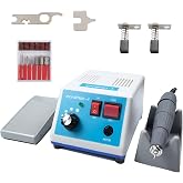 Zmtfqymx Upgraded Marathon-4 Micromotor, H37L1 Micromotor Handpiece, 0-35,000 RPM Micro Motor for Woodcarving, Silicone, Glasswork, Artware, Ceramics, Jewelry &amp; DIY Crafts