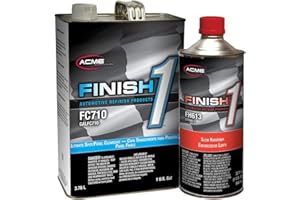 OWNHUT acme Finish 1 Ultimate VOC Spot/Panel Gloss Clearcoat Kit | High Solids, Urethane Clear Coat for Spot and Multi Panel Repairs, 1 Quart Slow Hardener Included | GallonQQ