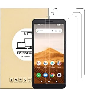 [3 Pack] Alcatel Apprise Screen Protector Glass, KTTWO Anti-Scratch Anti-Fingerprint 9H Hardness Tempered Glass Screen Protector for Alcatel Apprise