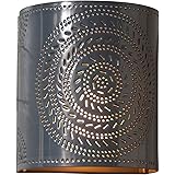 Chisel Sconce Light in Country Tin, Wired