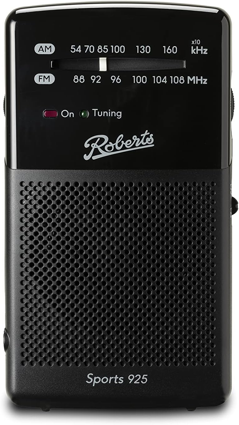Roberts SPORTS 925 Personal FM AM Radio Black