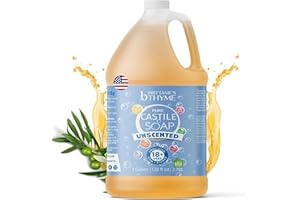 BRITTANIE'S THYME Brittanie's Pure Organic Castile Liquid Olive Oil Soap Refill, 1 Gallon | Face, Body Wash, Dishes, Pets & Laundry | Vegan & Gluten Free Non-GMO