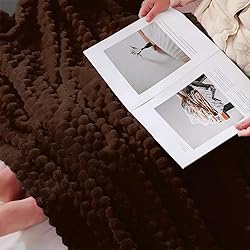 Puncuntex Brown Throw Blanket 90"×90" inches Fuzzy