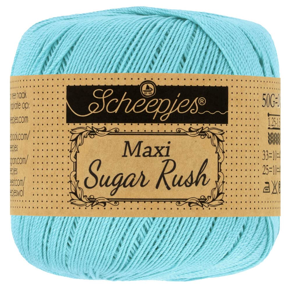 Scheepjes - Scheepjes Maxi Sugar Rush 397 Cyan Yarn - 1x50g — image 1