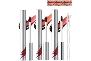 3PCS Lip Stain Peel Off-Peel Off Lip Liner Stain Long Lasting Waterproof Tattoo Lips Liner Lipgloss Matte Liquid Lipstick,Nud