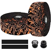 Chooee Road Bike Handlebar Tape,2PCS Bicycle Bar Tape,Red/Blue/Green/Yellow/Orange/Purple/Silver/Black