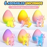Coodoo Unicorn Hatching Rainbow Eggs 6 Pack Kids Toys Craft Kit Gift view 3