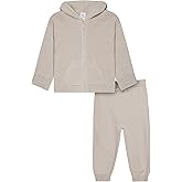 Modern Moments by Gerber Baby and Toddler Hooded Sweater Knit Jacket & Jogger