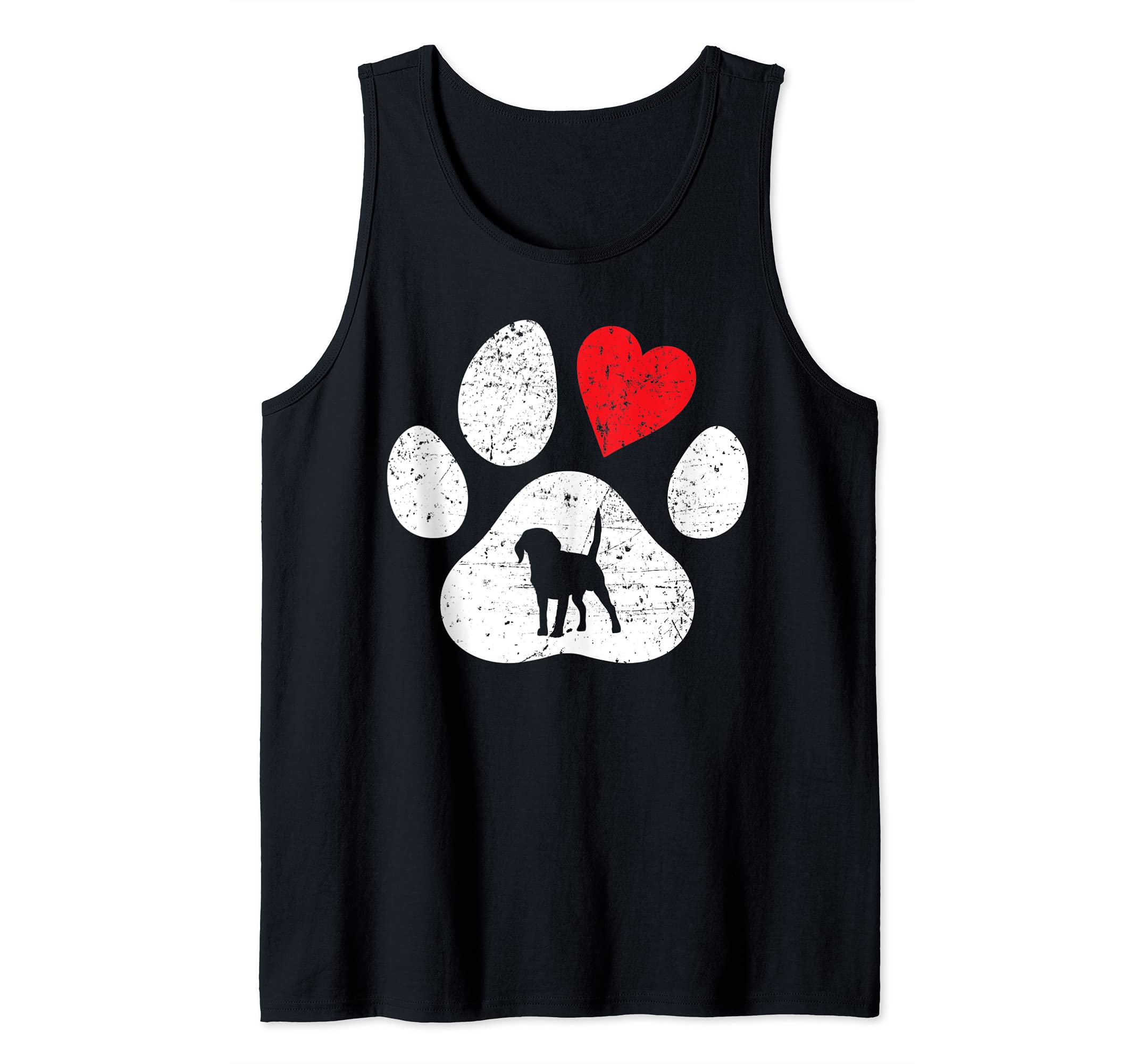 dog love Cool dog-paw with dog Doggy lover Four Legged Tank Top
