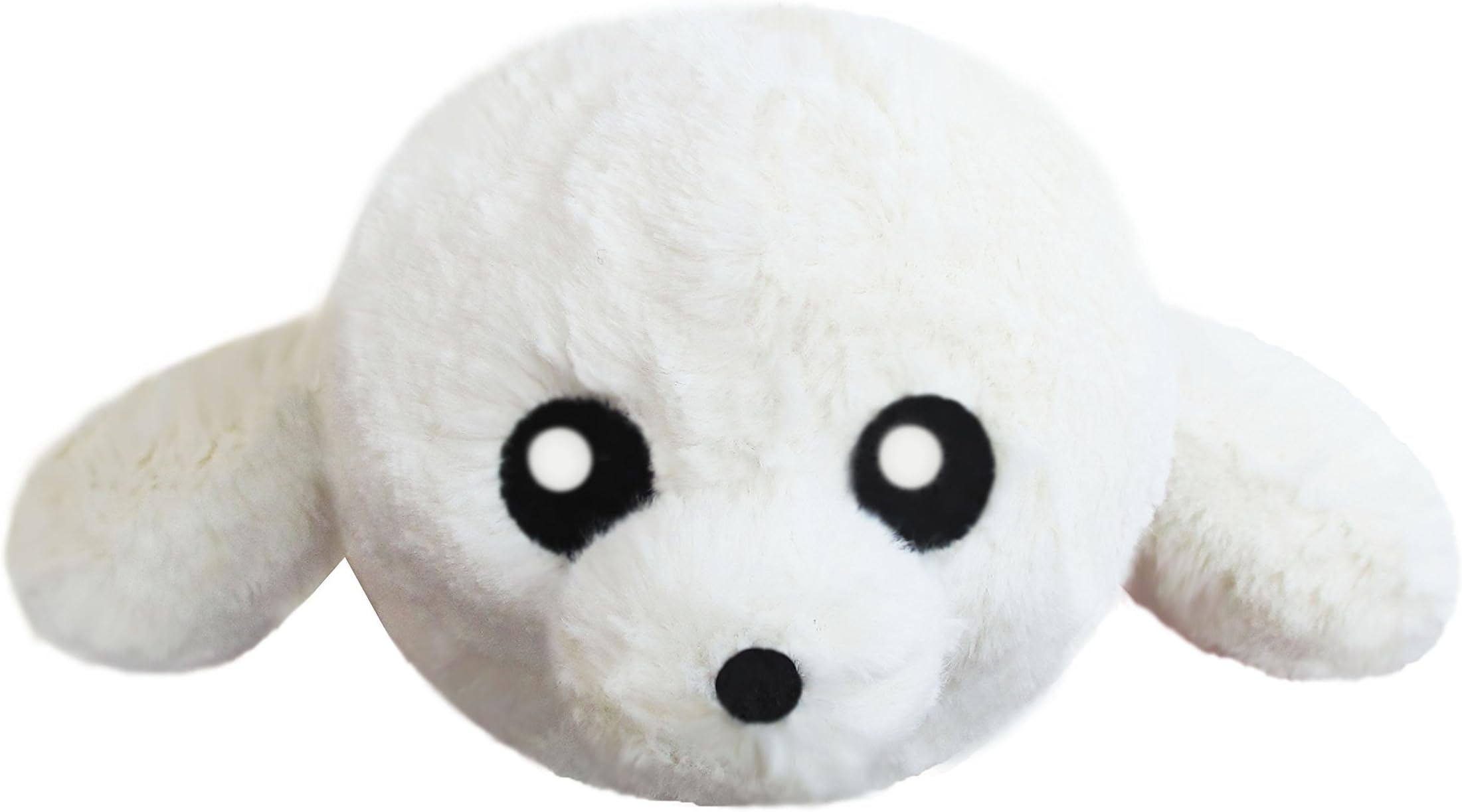 Plush white seal hand made stuffed animal