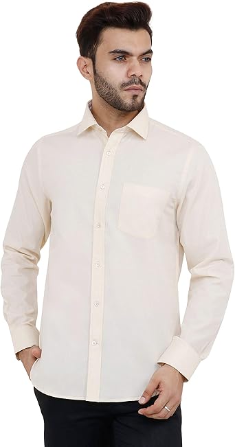 cream dress shirt slim fit