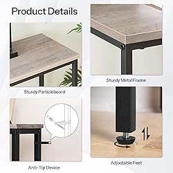 HOOBRO 2 Pack Narrow Sofa Console