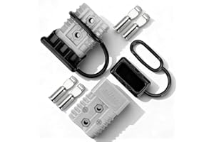 DENT-DE-LION 175A Battery Connector AWG 1/0 Quick Connect Battery Modular Power Connectors Quick Disconnect (Grey)