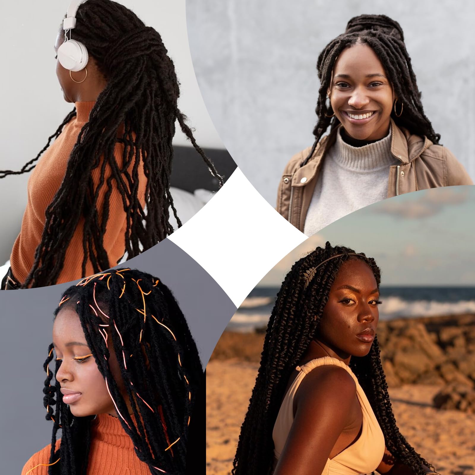 Mua ZEYIYER 4PCS Interlocking Tool for Locs, Sisterlock Retighten Tool ...