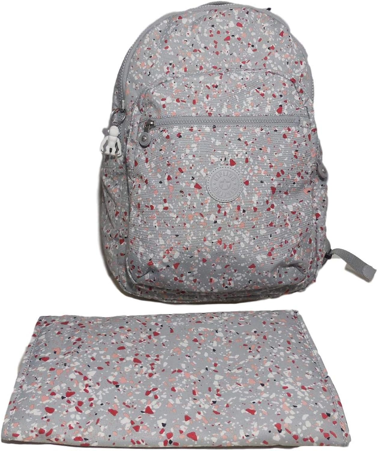 Kipling Seoul Baby Diaper Bag Backpack, Mochila para Mujer, Moteado