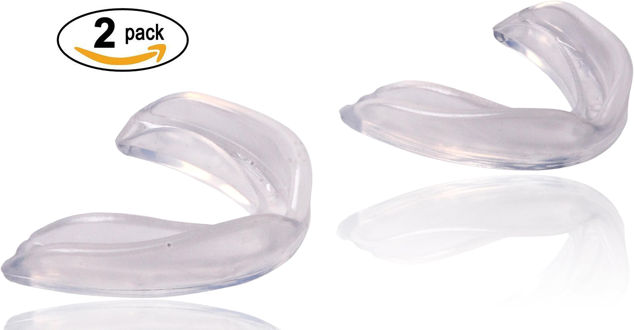Clear Protective Mouth Guard - Perfect for Basketball Football Lacrosse Boxing - BPA Free No Color Additives (Clear)