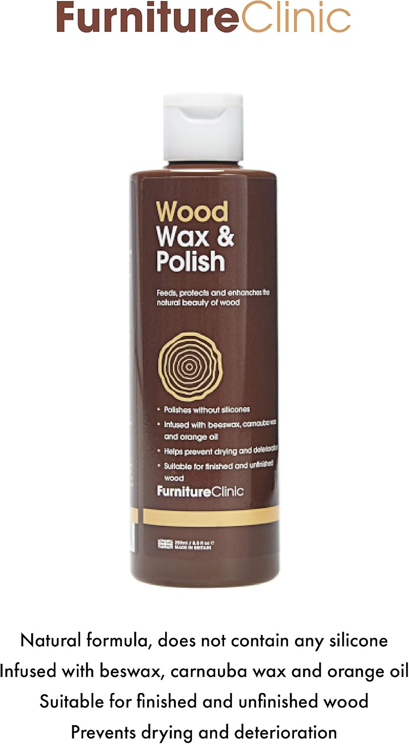 Furniture Clinic Wood Wax & Wood Polish (500 ml) - Image 3