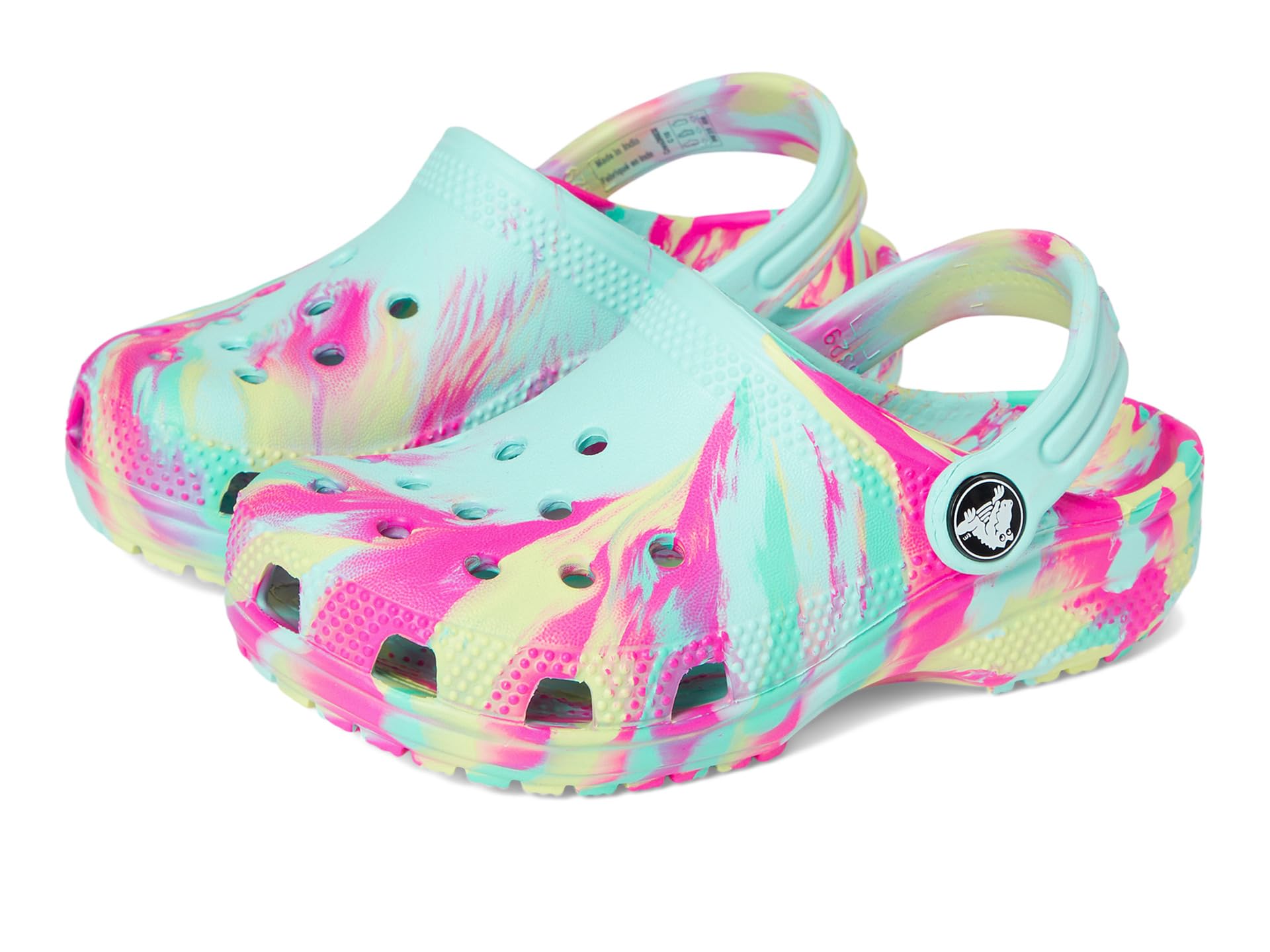 Crocs Kids' Classic Marbled Tie-Dye Clog