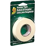 Duck Brand Write-On Freezer Tape, 3/4-Inch by 30-Yard, Single Roll, White (280124)
