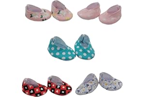 Xunwa Baby Dolls Shoes for 17-18 Inch Dolls Boy Girl, Doll Accessories Shoes for 17 Inch Newborn Reborn Dolls