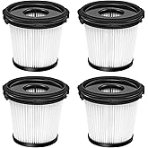 4 Packs HEPA Filters Replacement Part for Shark IW3511, IW1111, IW1120 Detect Pro Lightweight Cordless Stick Vacuum Cleaner and Shark BU3523 Clean Empty (4 Pcs HEPA Filters)