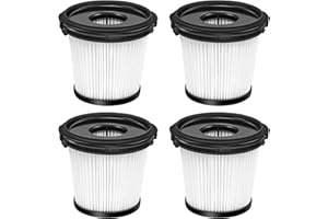 NIXOOT 4 Packs HEPA Filters Replacement Part for Shark IW3511, IW1111, IW1120 Detect Pro Lightweight Cordless Stick Vacuum Cleaner and Shark BU3523 Clean Empty (4 Pcs HEPA Filters)