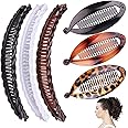 Banana Hair Clips Vintage Clincher Combs Tool for Thick Curly Hair Accessories Combs Double Banana Clip Set for Women Girls