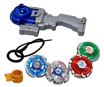 4 beyblade set with handle launcher