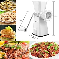 LHS Manual Meat Grinder with Stainless Steel Blades