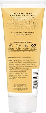 Burt's Bees Cocoa Cupuacu Butters Body Lotion Skin Moisturizer 6 oz view 8