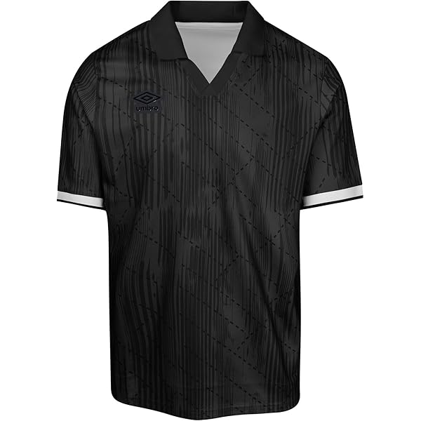 Umbro Mens Retro Spin Johnny Collar Jerseyshirt White UMBRO